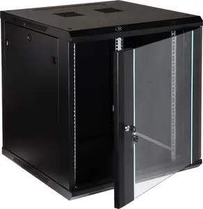 Настенный шкаф-стойка Delta EPRADO-R19-12U/600-BLUE — 12U, 19" монтаж, глубина 600 мм, синий