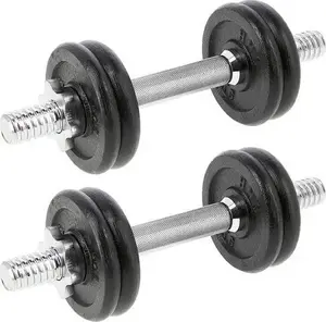 Cast Iron Dumbbells HMS SG02 — 2 × 7 kg adjustable set