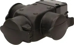 Розетка-разветвитель ORNO OR-AE-1346(GS) — брызгозащищённая, ударопрочная 16A 230V AC IP44 Schuko