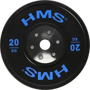 Olimpiskā Bumper diska HMS BTBR20 20 kg — svars olimpiskajam stienim