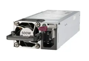Barošanas bloks HP 865408R-B21 500 W, 80 PLUS Platinum, AC 100–240 V, priekš ProLiant DL360 Gen10+