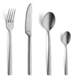 Kitchen cutlery/knife set Amefa 903524VG17B78 — stainless steel blades and handles, blade length 22 cm, 16-piece set with case