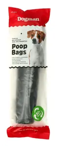 Dogman waste bag accessory 738900 for dog/cat litter box, recycled plastic, black, 220×270 mm