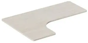 Desktop Corner Worktop Powerton WPTT160L-P — laminated chipboard, 160×110–60×1.8 cm