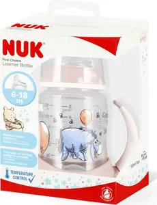 Бутылочка для кормления Nuk 150 мл с ручкой, для детей от 6 месяцев, модель 10743945RO
