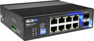 Network switch BCS BCS-B-ISP08G-2SFP PoE 8-port DIN rail mounted