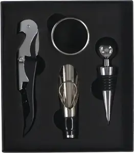 Wine set 4 pieces in gift box — Usorteret AEGDB1740LG