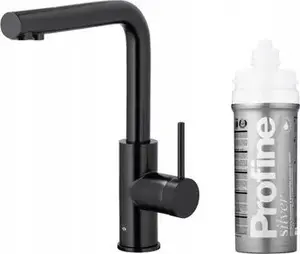 Кухонный смеситель kfa² DUERO PURE BASIC с функцией фильтрации воды и комплектом фильтров Profine Silver S, черный