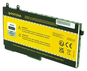 Battery PATONA 2134 for Dell Latitude 5400/5410/5500 and Precision 3540, Lithium Polymer 4000 mAh, Black