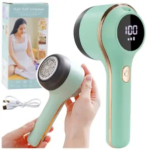 Fabric shaver Lean model 26190, electric lint remover, 3 speed modes, green