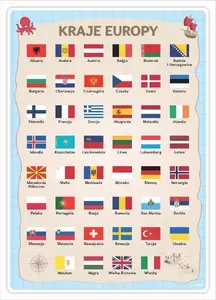 Educational Poster LearnHow — Countries of Europe, A3 size