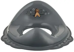 Toilet Seat Adapter Maltex Konik with Non-Slip Rubber Straps, Steel Gray