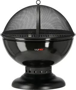 Tērauda ugunskura vieta ar režģi 54 cm, LUND W-99717