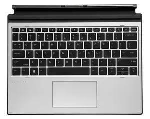 Mobile device keyboard HP L67436-A41 — Belgian layout, Pogo Pin docking, Touchpad, Silver, fits Elite x2 G4