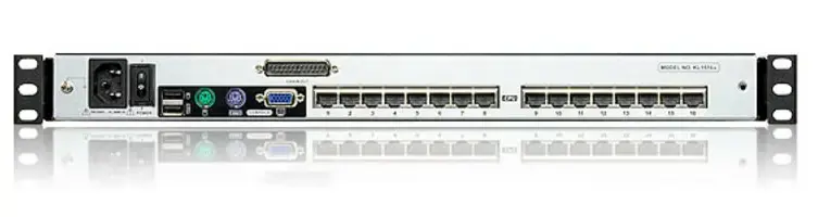 19" ATEN 16-портовый Dual-Rail LCD KVM Photo 2