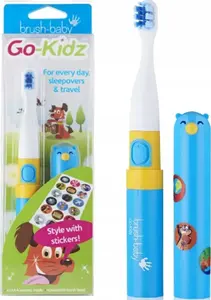 Electric toothbrush Brush-baby GO-KIDZ Pink/Blue — children's rechargeable oral care