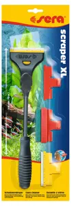 Skreipers XL ar auduma suku, sera — augstums 300 mm, melns
