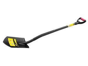 Asmens lāpsta MODECO MN-79-382 — dārza instruments, tērauda lāpstas asmens, koka rokturis