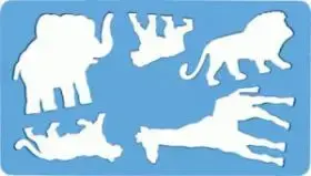 Animal Stencil Lion by KOH-I-NOOR — cardboard craft template (KOH-I-NOOR WIKR-052532)
