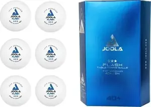 Galda tenisa bumbiņas JOOLA Flash 40+ komplekts 6 gab. baltas — 40+ plastmasas