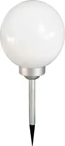 Solar garden lamp Volteno VO1932 — plastic and aluminum globe 20 cm