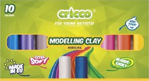 Modeling Clay Set Cricco Modelina — 10 Colors, Non-toxic Craft Clay Pack