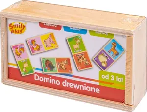 Деревянное домино «Животные» Smily Play — детское деревянное домино с изображениями животных