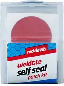 Remontkomplekts WELDTITE RED DEVILS SELF SEAL 6 izmēri pašlīmējošas protektora lapiņas kamerām, 20 gab. kastē (WLD-01021)