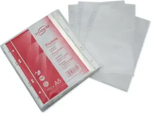 Document Sleeves Titanum A4 transparent 50µm pack 100 pcs