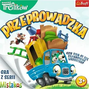 Board Game TREFL Gra Przeprowadzka z Rodziną Treflików – family board game, Polish edition