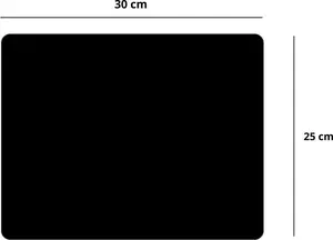 Mouse Pad Lean model 20756 — anti-slip black fabric surface 30×25 cm