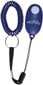 Clicker Trixie Soft Clicker TX-2298 — universal pet training clicker, plastic housing, black/blue/white