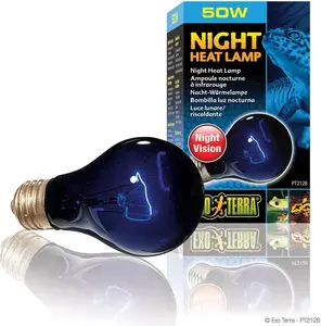 Heat Bulb Hagen Exo Terra Night Heat 50W — Ceramic Infrared Heat Lamp for Reptile Enclosures