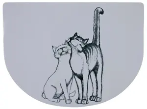 Feeding mat Trixie TRIXIE 24540 for dogs and cats, plastic, blue, 400×300 mm