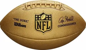 Amerikāņu futbola bumba Wilson NFL Duke Metallic — oficiālais izmērs