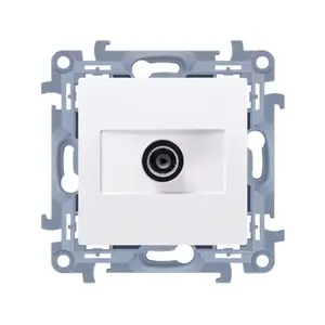 Kontakt‑Simon CASF1.01/11 розete, balta, plastmasas korpuss, IP20, 77×77×43 mm