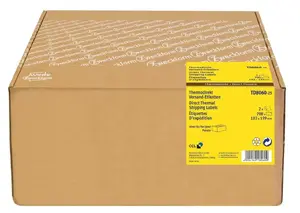 Самоклеящиеся принтерные этикетки Avery Zweckform TD8060-25 — белая бумага, 19,9×10,3 см, 700 шт. (350/рулон)