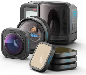 Action camera GoPro HERO13 Black + Lens Collection — 5.3K Ultra HD, 240 fps, 27.6 MP, LCD display, Wi‑Fi, GPS