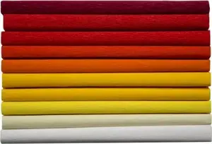 Crepe Paper Sheets Happy Color 25x200 cm, warm color mix, 10 pcs