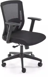 Office chair Usorteret T-Point Light Lux with armrests, black/grey — model 2314354912