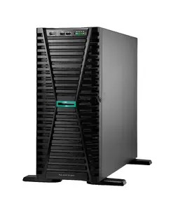 Башенный сервер HPE ProLiant ML110 Gen11 с процессором Intel Xeon Bronze 3508U, 32 ГБ памяти DDR5, жесткими дисками на 4 ТБ и двумя блоками питания по 1000 Вт