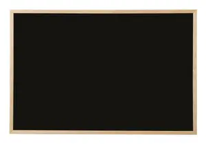 Chalk Board Bi-Office PM0301010, black writing surface with wooden frame, 400 x 600 mm