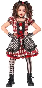 Costume WIDMANN Harlequin doll — Harlekin Dukke kostume
