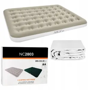 Inflatable Camping Mattress Nils Extreme NC2803 203 × 152 × 22 cm Beige