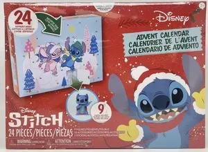 Adventa kalendārs DISNEY Stitch Advent Calendar 2025 — tematiskā atpakaļskaitīšanas kaste ar 24 nodalījumiem