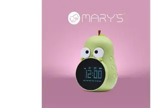Будильник Eco Light MARYS BUDZIK GRUSZKA ZIELONA – аналоговый настенный/настольный будильник, на батарейках