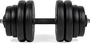 Регулируемый штанговый набор VIRTUFIT REGULOWANY ZESTAW PRO — штанга с чугунными дисками, в комплекте 1 х 15 кг