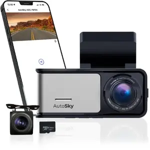 Dash Cam No name AutoSky 4K Dash Cam Pro Front 4K + Rear 1080P with GPS