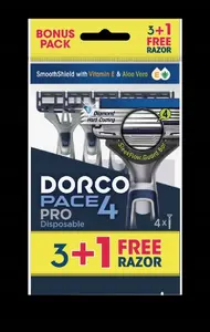 Disposable razor No name Pace 4 Pro — 4-blade single-pack (4 pcs)