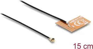 Antena DELOCK 2,4 GHz I-PEX MHF® I spraudnis omnidirekcionāla 2–3 dBi ar 15 cm FPC kabeli iekšējai līmēšanai
